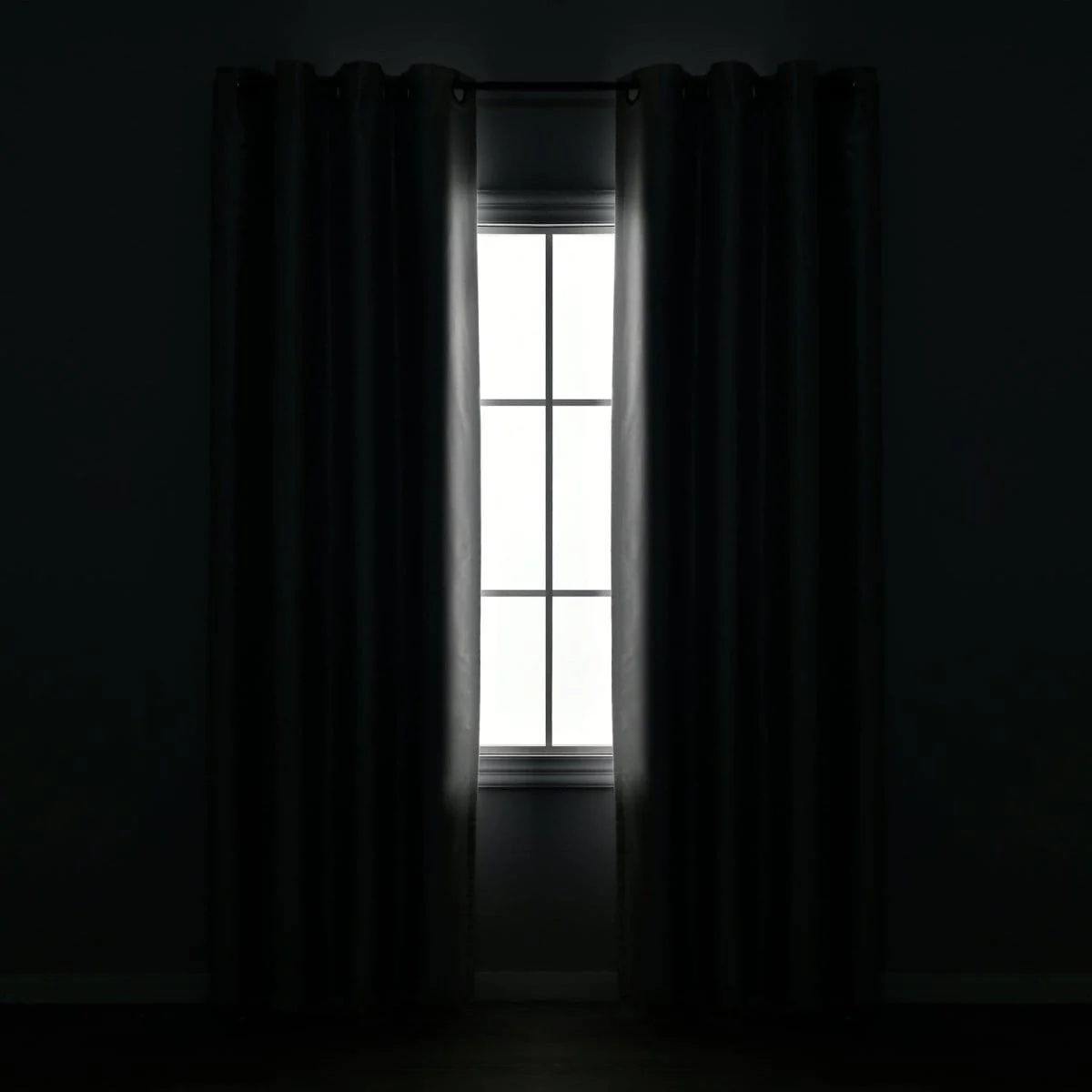Faux Silk 100% Blackout Window Curtain Panel - Image 35