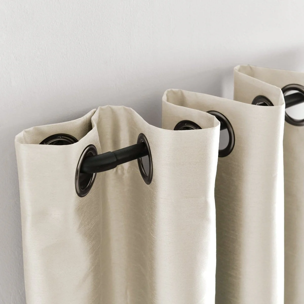 Faux Silk 100% Blackout Window Curtain Panel - Image 39