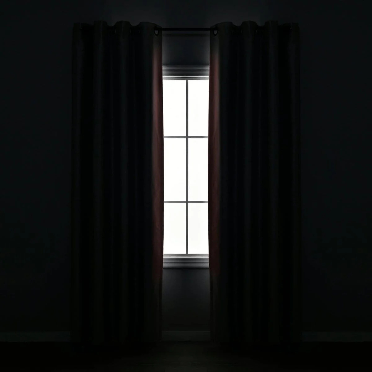 Faux Silk 100% Blackout Window Curtain Panel - Image 40
