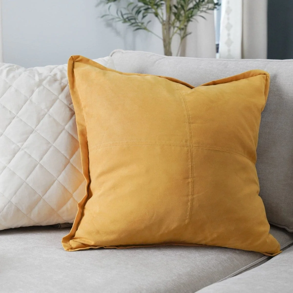 Faux Suede Decorative Pillow - Image 9