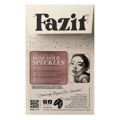 Fazit Rose Gold Glitter Freckle Makeup Patches - Image 2