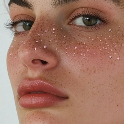 Fazit Rose Gold Glitter Freckle Makeup Patches - Image 8