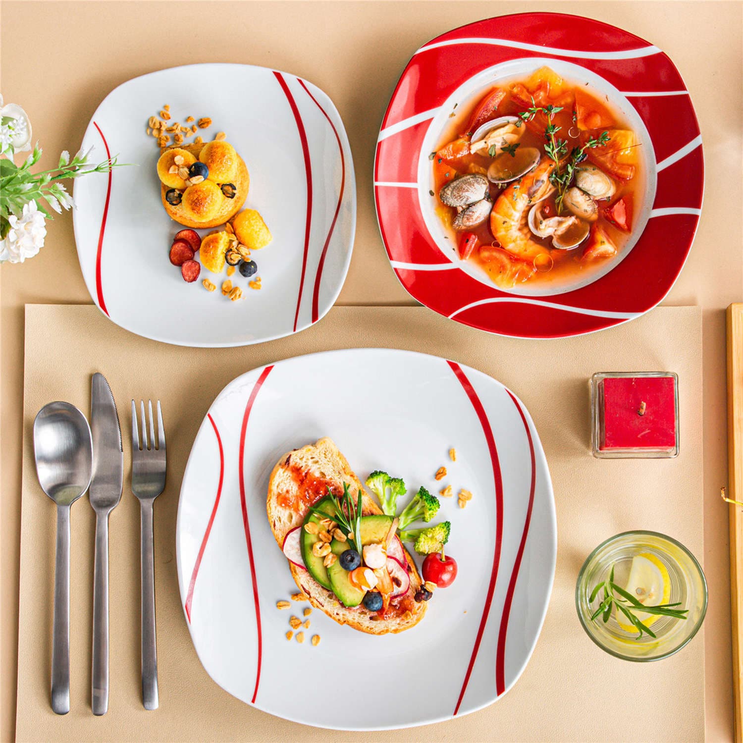 Felisa 18 Piece Dinnerware Set - Image 5