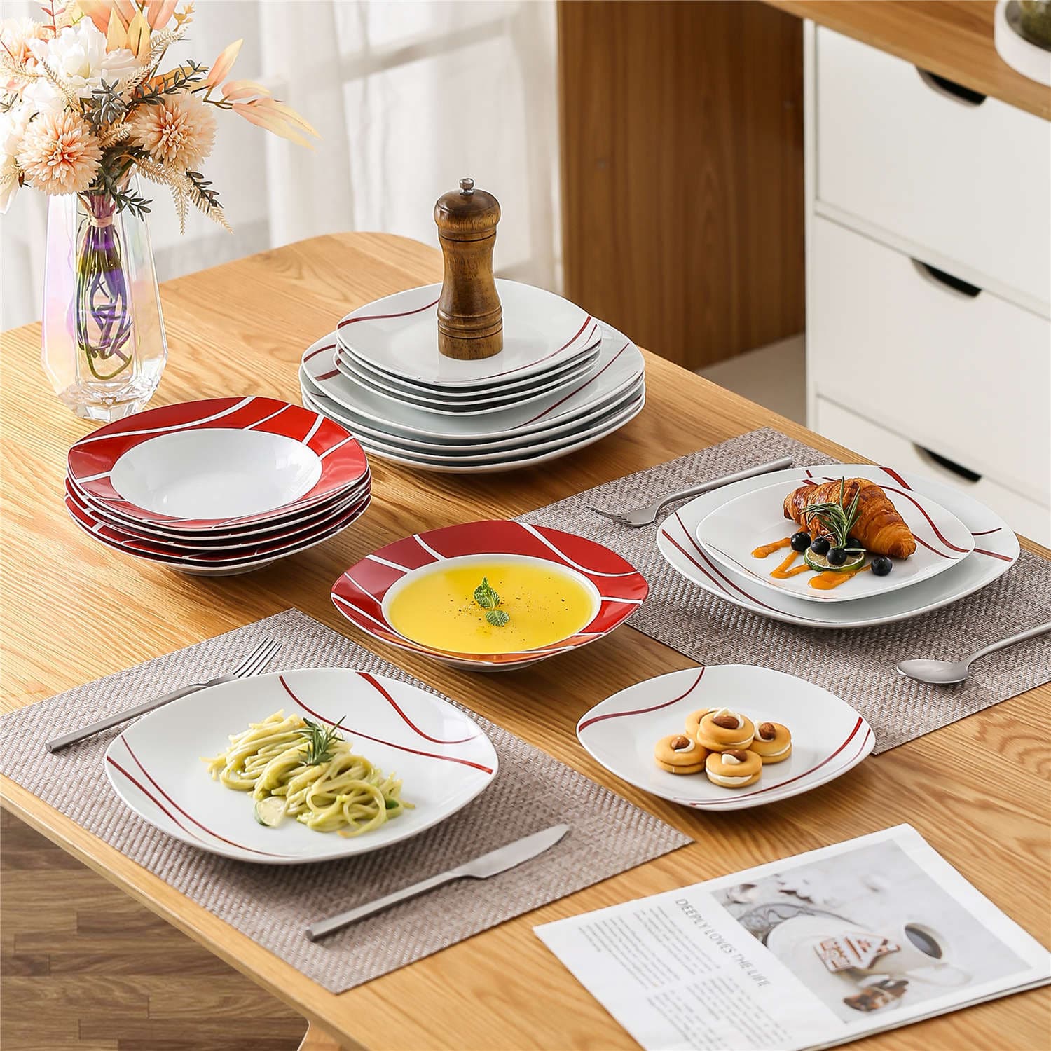 Felisa 18 Piece Dinnerware Set - Image 6
