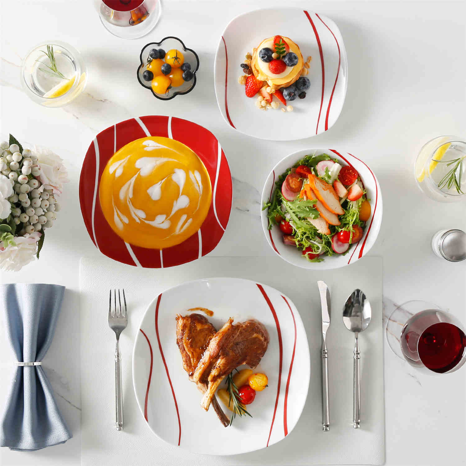 Felisa 24 Piece Dinnerware Set - Image 2