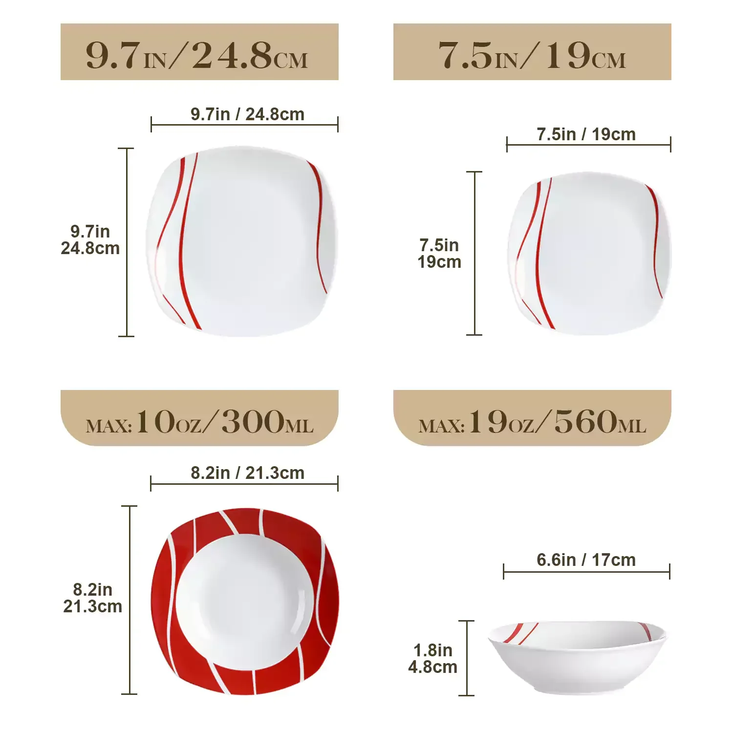 Felisa 24 Piece Dinnerware Set - Image 9