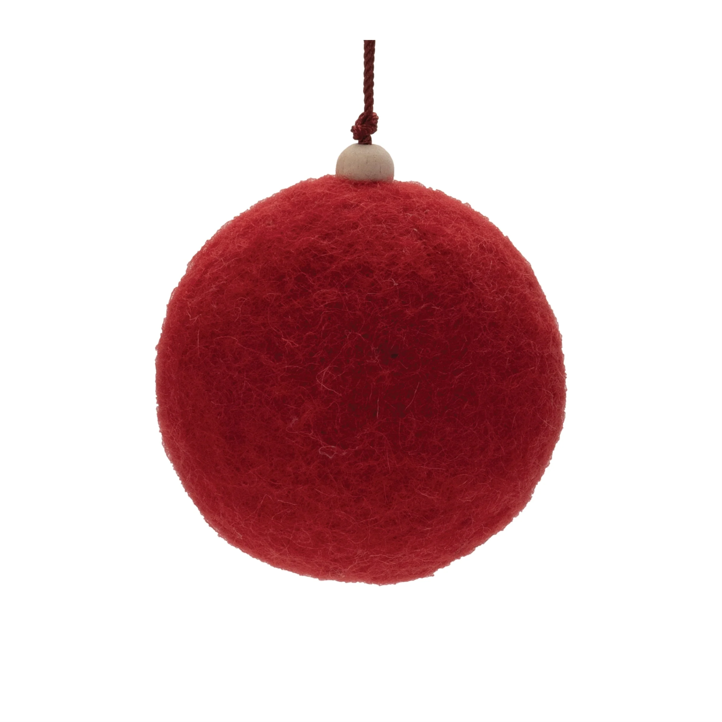 Felt fabric ball ornament (set of 4) - Image 4