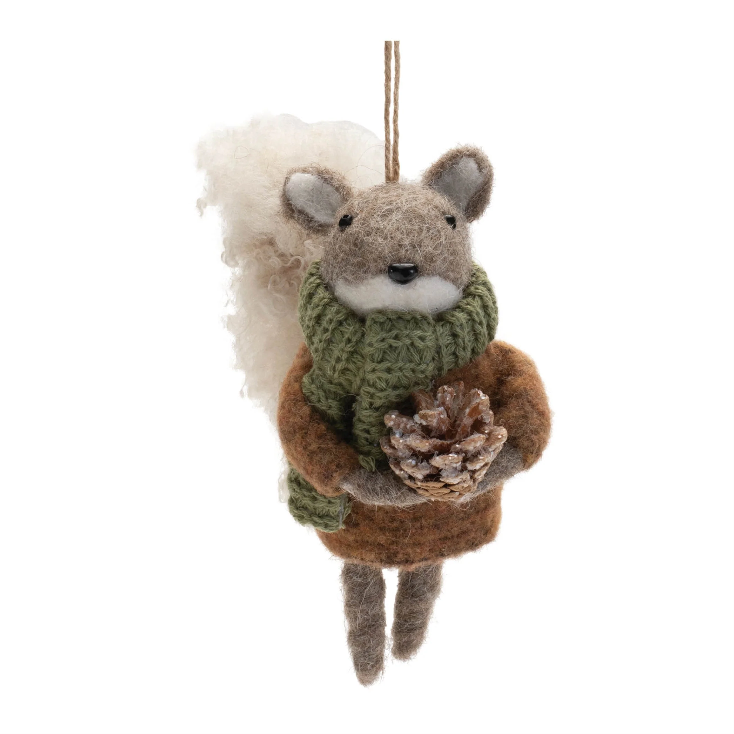 Felt Squirrel and Fox Ornament (Set of 12) - Image 4