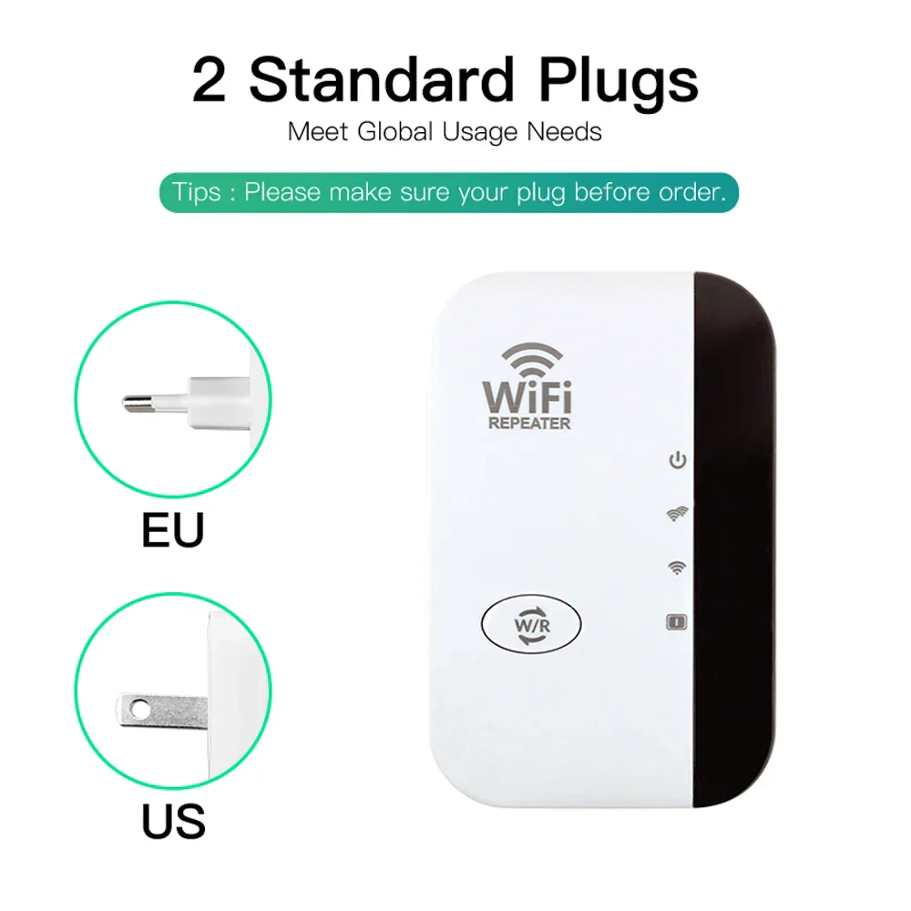FENVI 300Mbps Wireless WiFi Repeater Extender Booster Amplifier 802.11N WiFi - Image 6