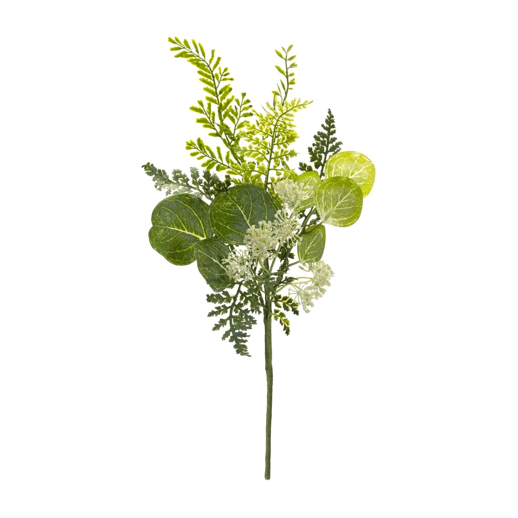 Fern and Eucalyptus Foliage Spray with Queen Anne Accent (Set of 6) - Image 3