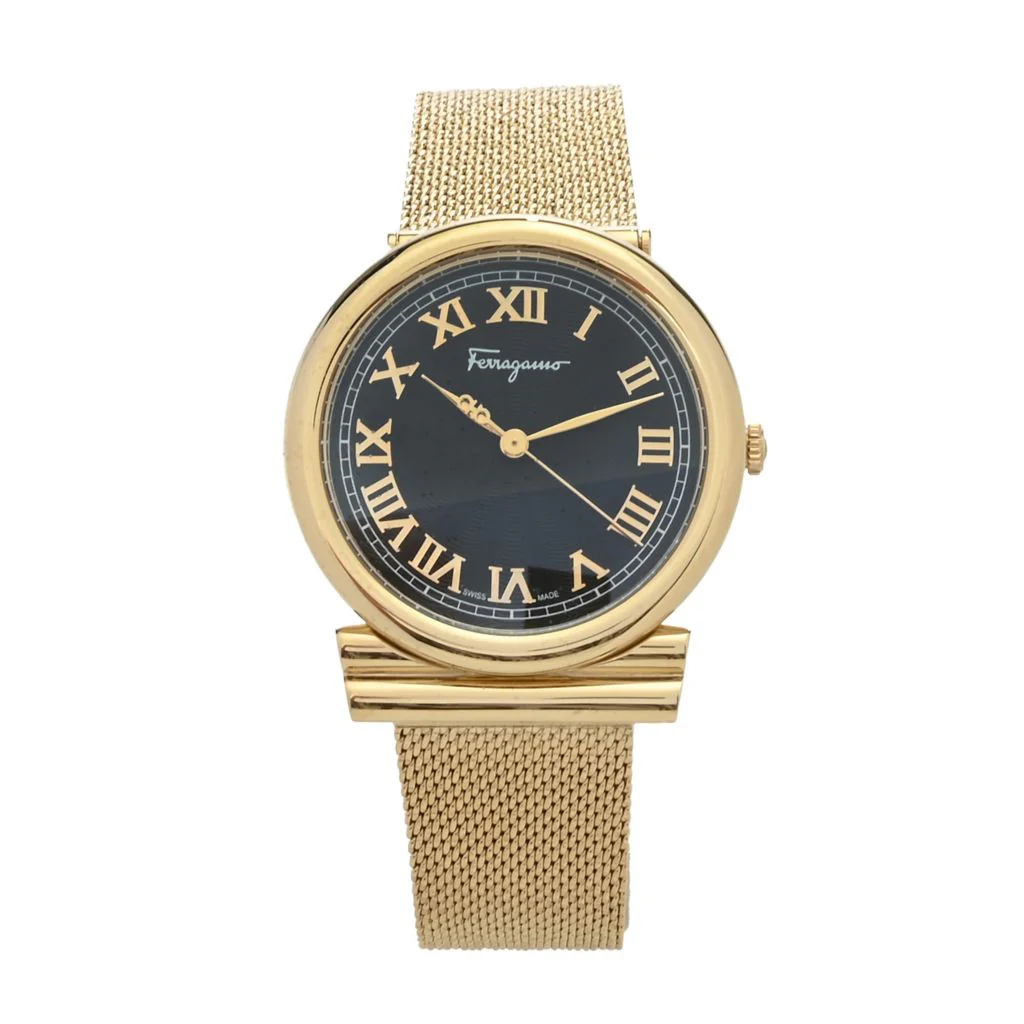 Ferragamo Women's Gancini Swiss Made Quartz Mesh Bracelet Watch - Image 2