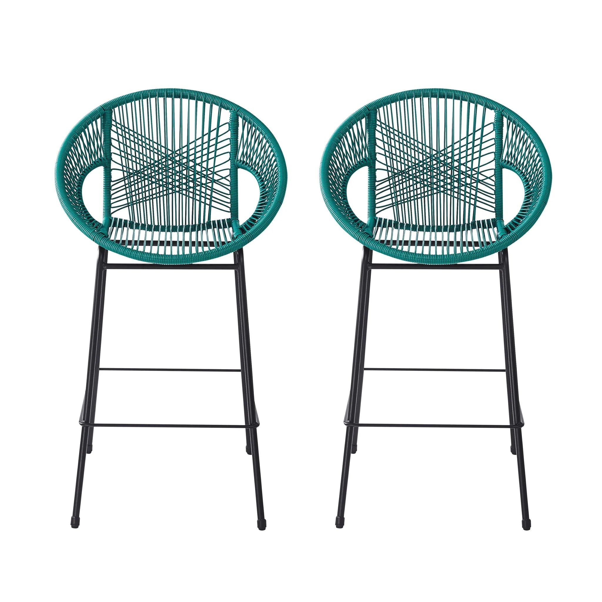 Ferrara Outdoor Patio Barstool Set of 2 - Image 6