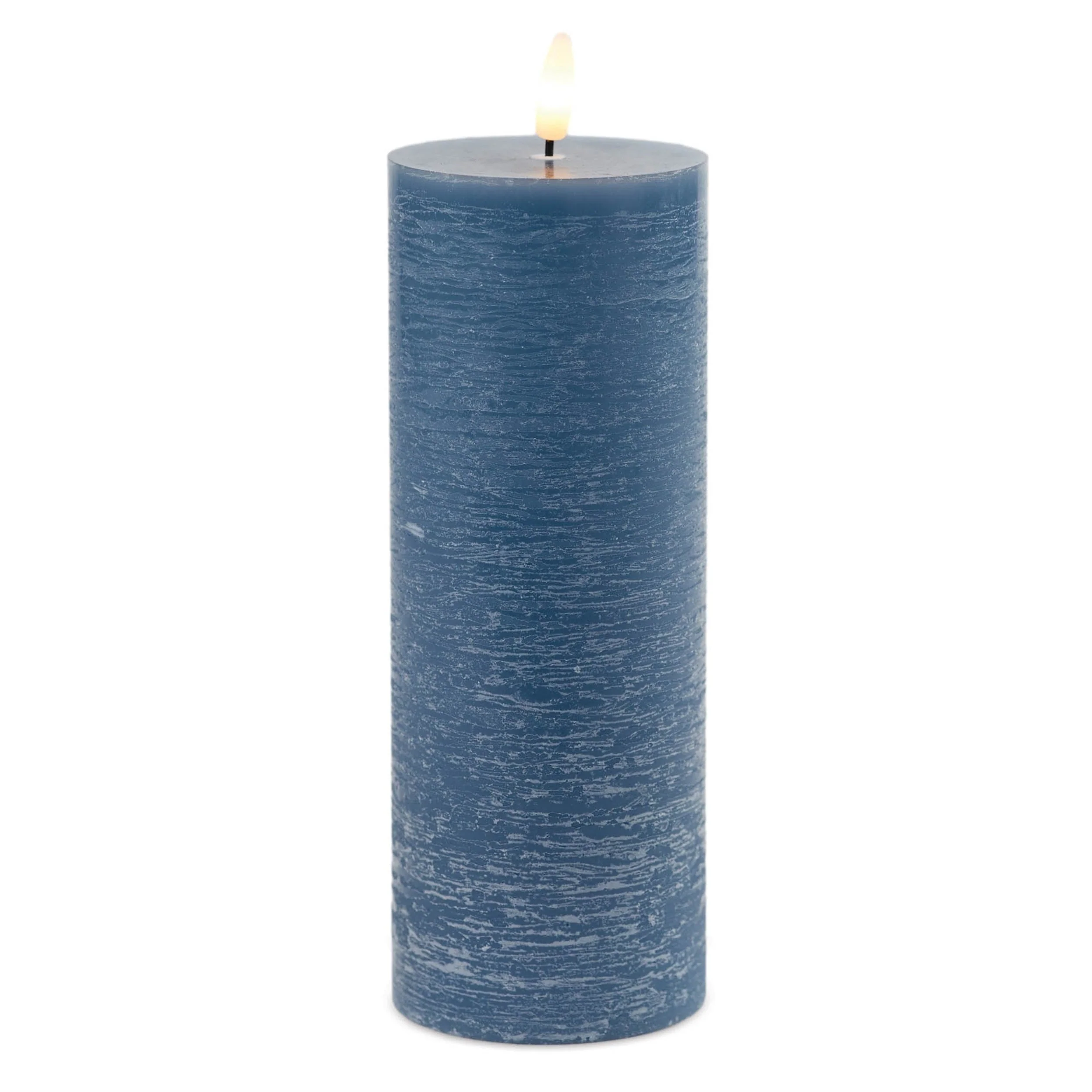 FIA Wick Blue Pillar Candle (Set of 2) - Image 2