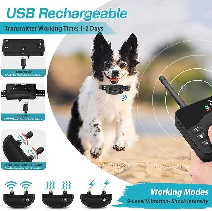 FidoFence Pro Wireless Dog Fence System with Waterproof Training Collar - Image 7
