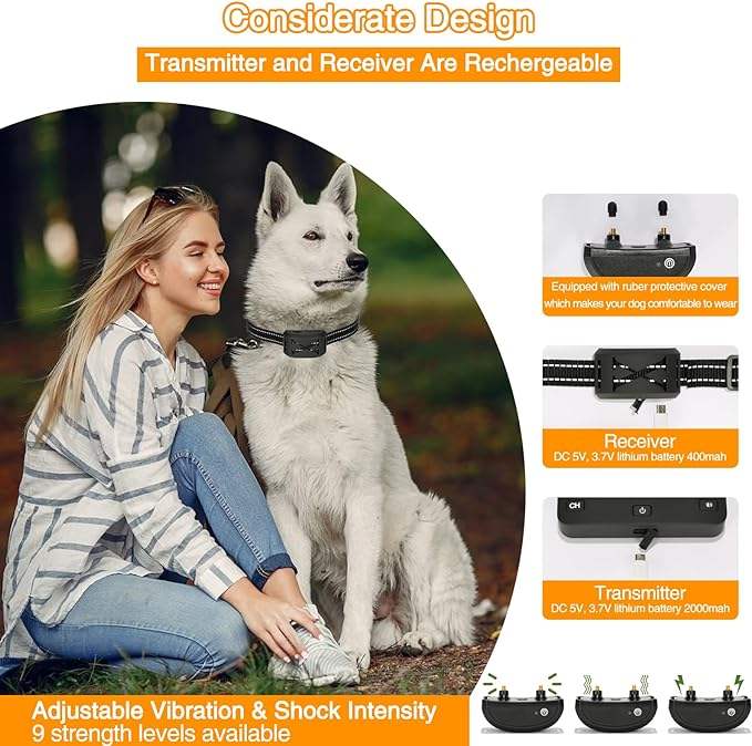 FidoFence Pro Wireless Dog Fence System with Waterproof Training Collar - Image 8