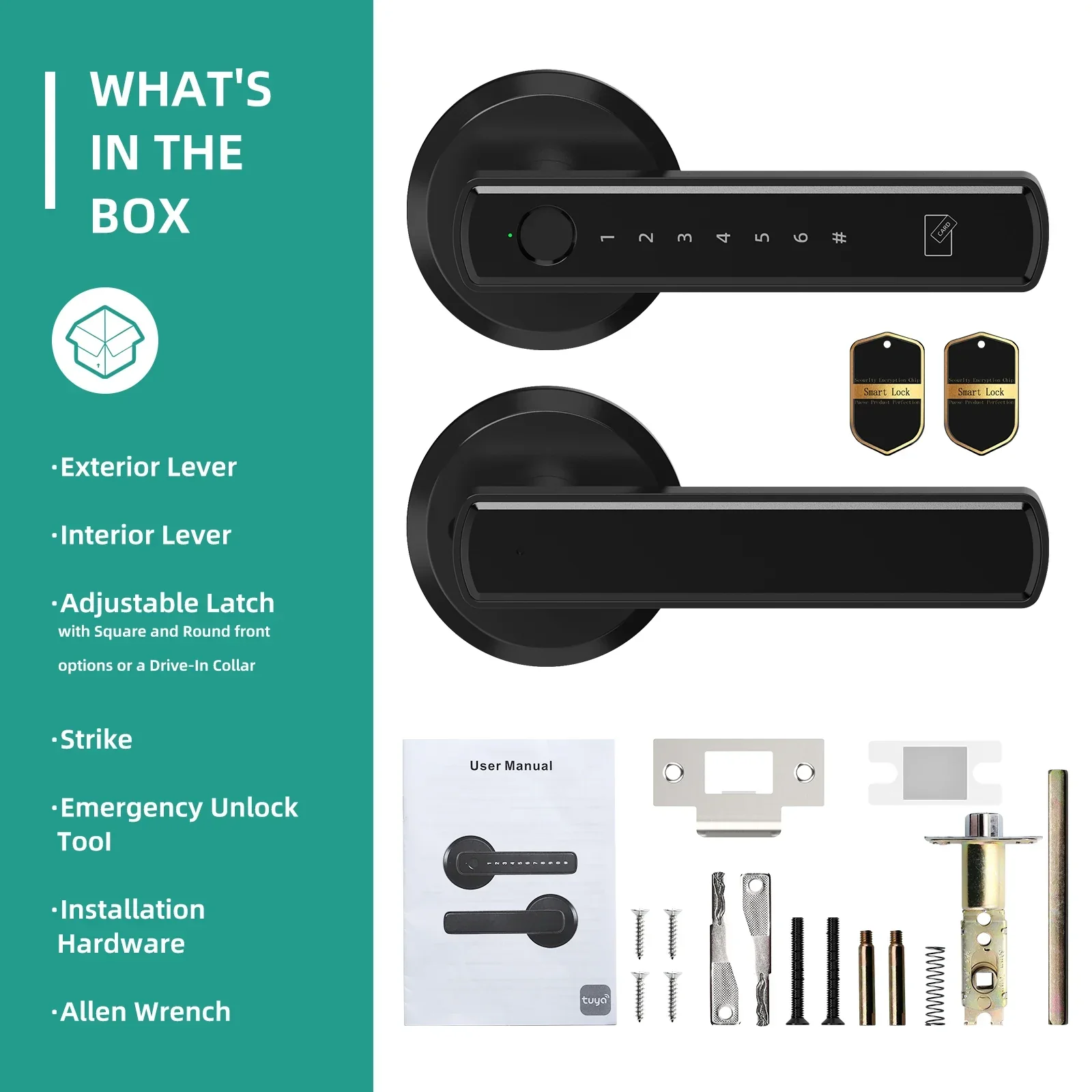 Fingerprint Smart Door Lock with App Control Touchscreen Keypad Passcode Unlock - Image 7