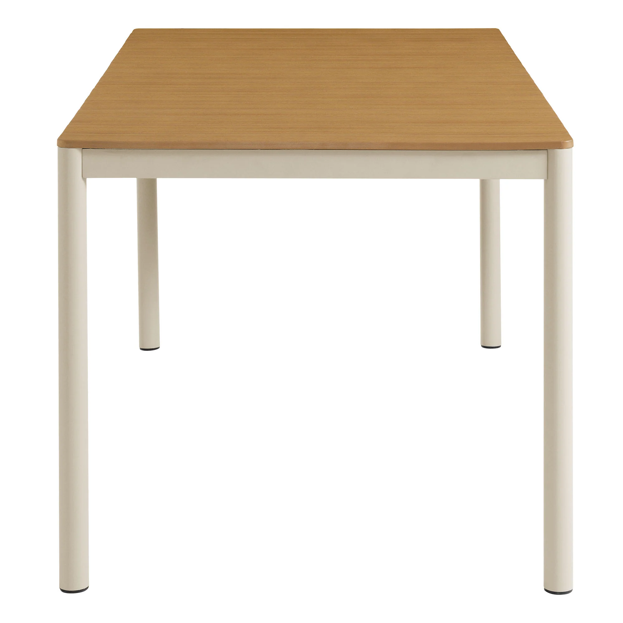Finn 71" Outdoor Patio Aluminum Dining Table with Faux Wood Top by Modway - Image 4