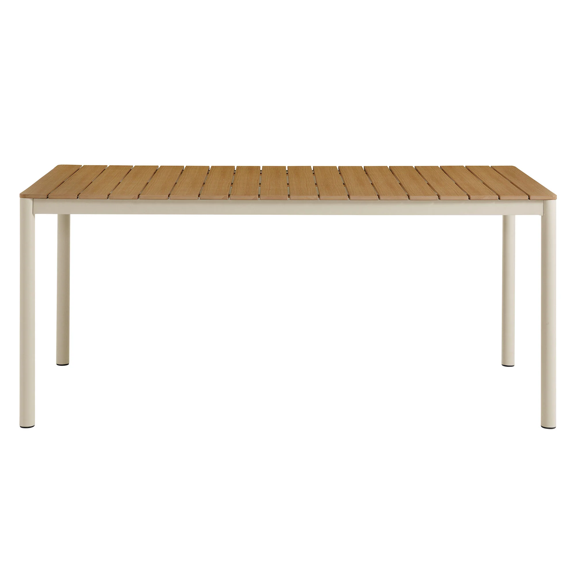 Finn 71" Outdoor Patio Aluminum Dining Table with Faux Wood Top by Modway - Image 5