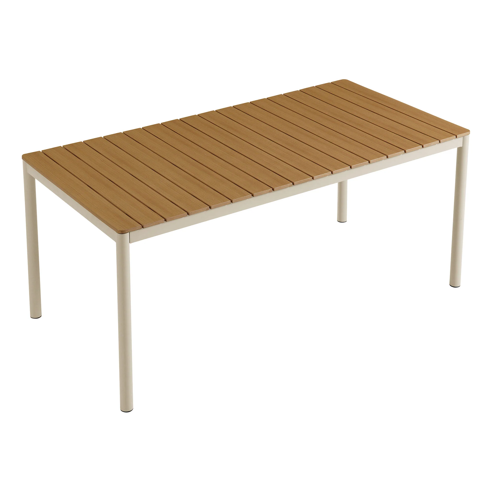 Finn 71" Outdoor Patio Aluminum Dining Table with Faux Wood Top by Modway - Image 6