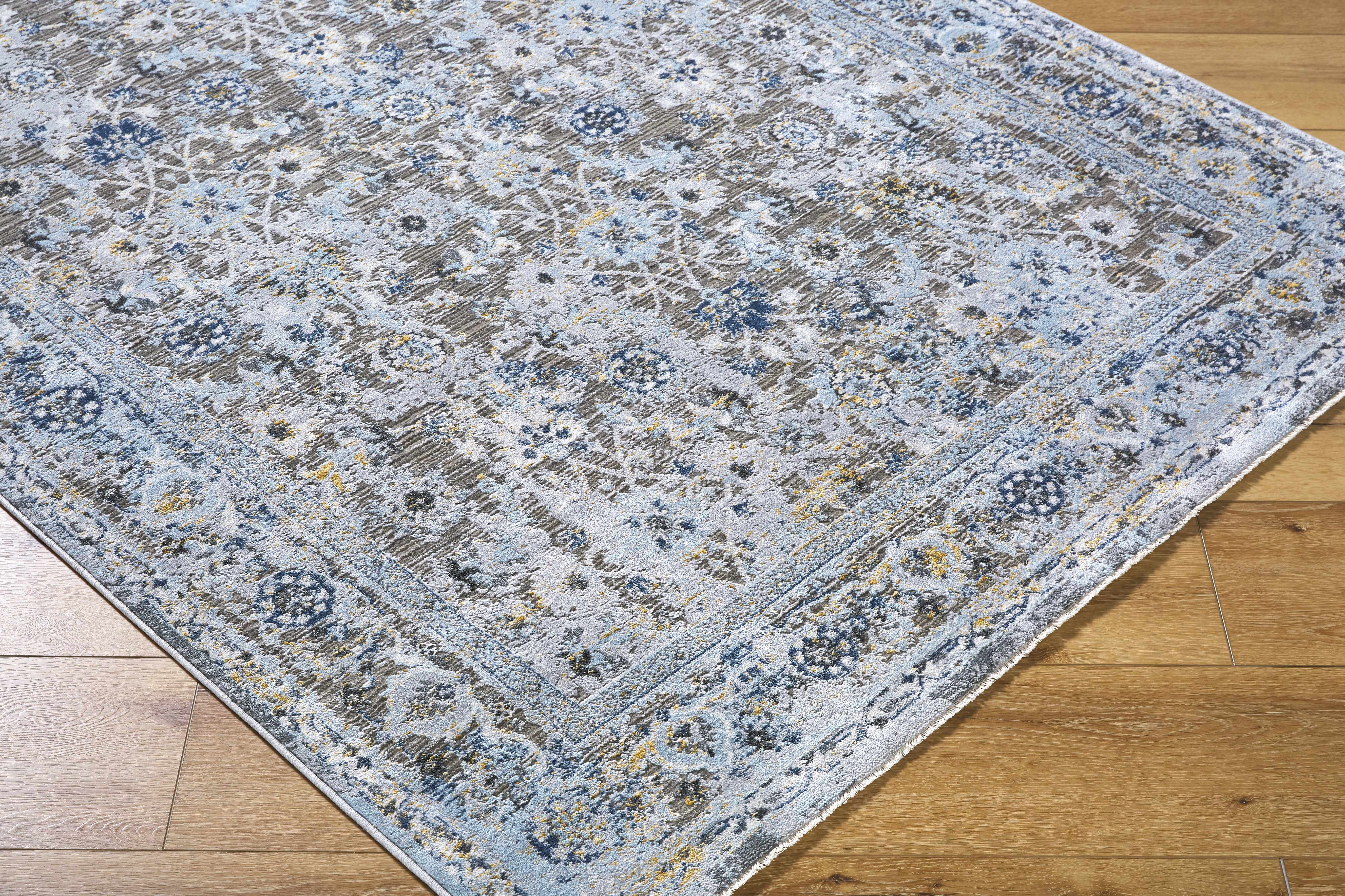 Finn Blue & Brown Area Rug - Clearance - Image 6