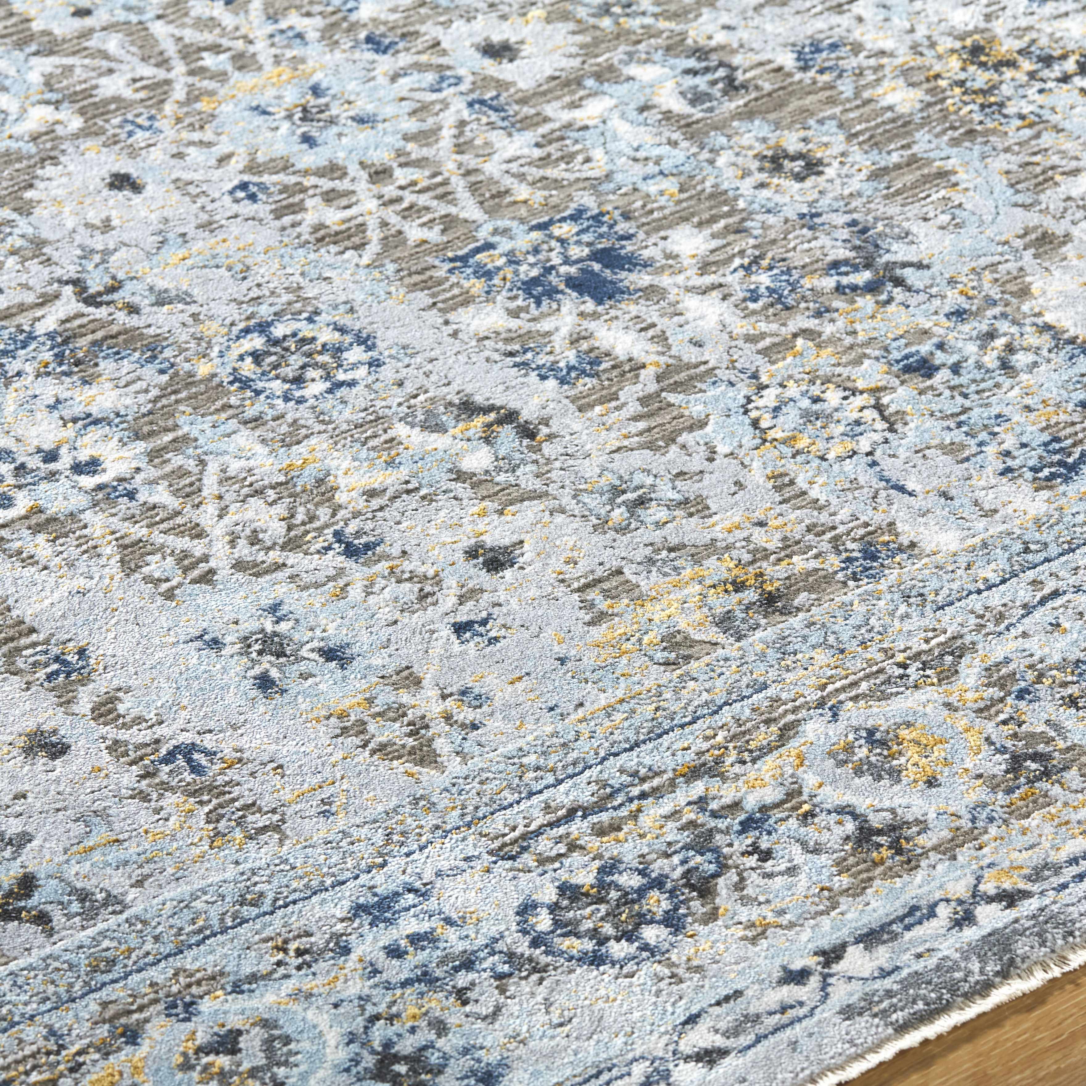 Finn Blue & Brown Area Rug - Clearance - Image 8