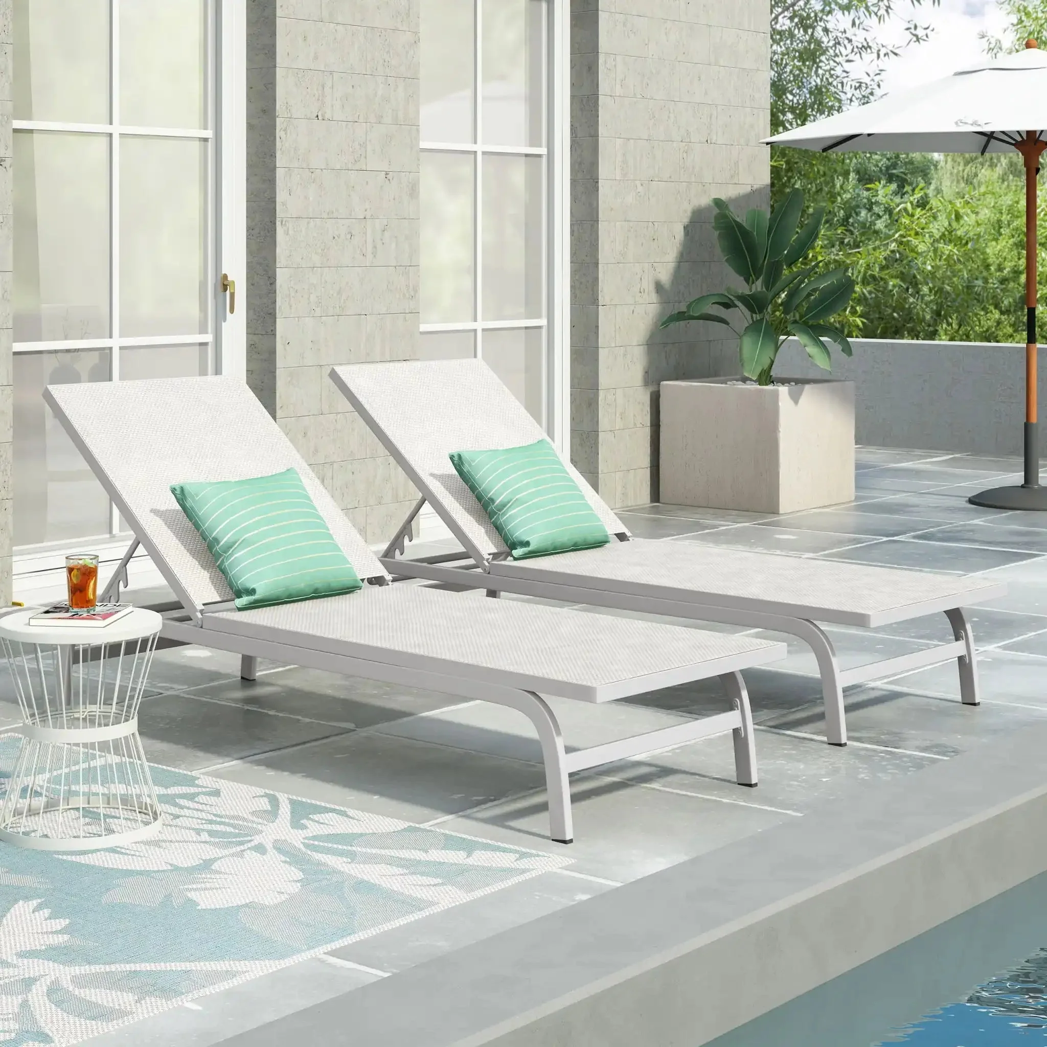 Finn - Contemporary Chaise Lounge For Outdoor Relaxation - Image 4