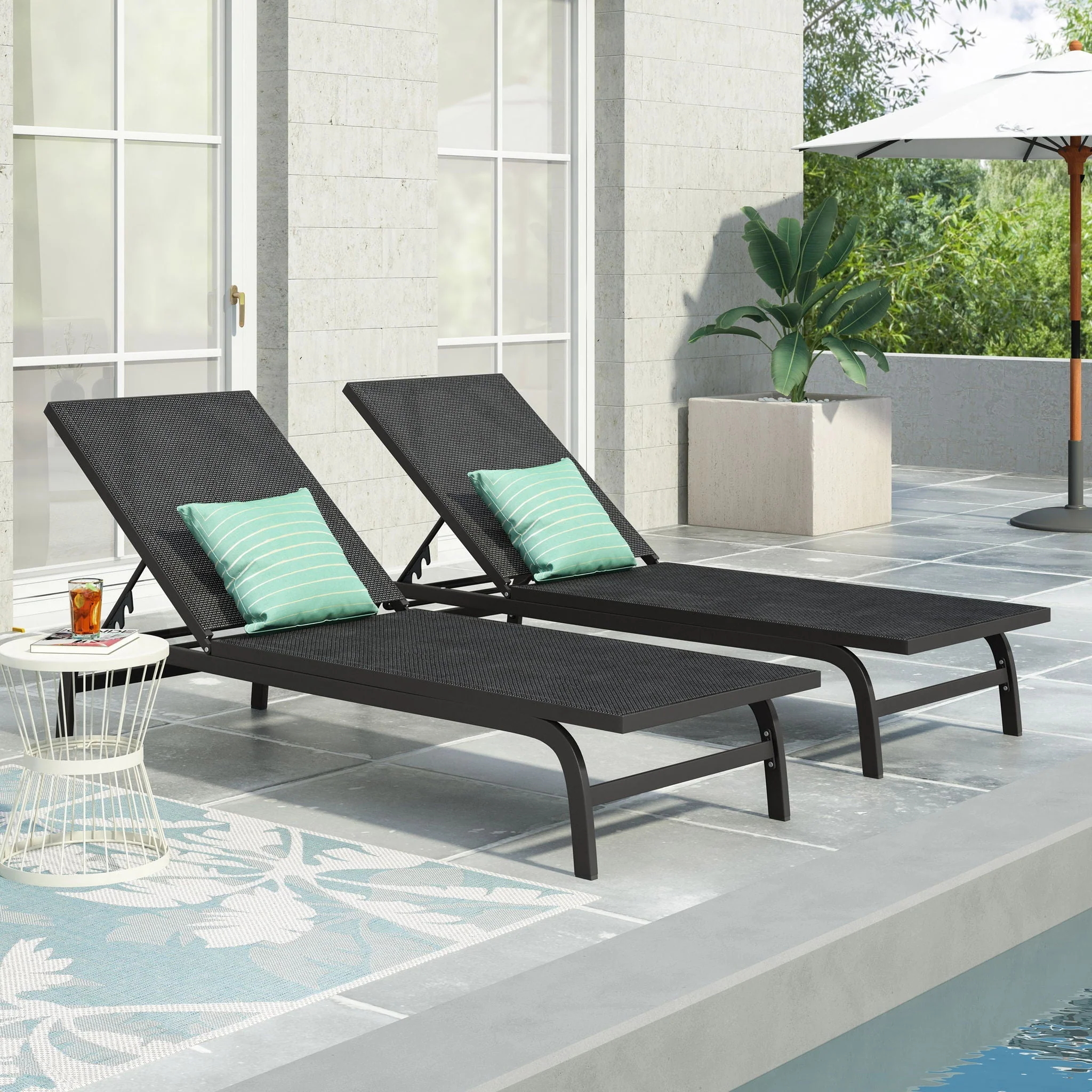 Finn - Contemporary Chaise Lounge For Outdoor Relaxation - Image 7