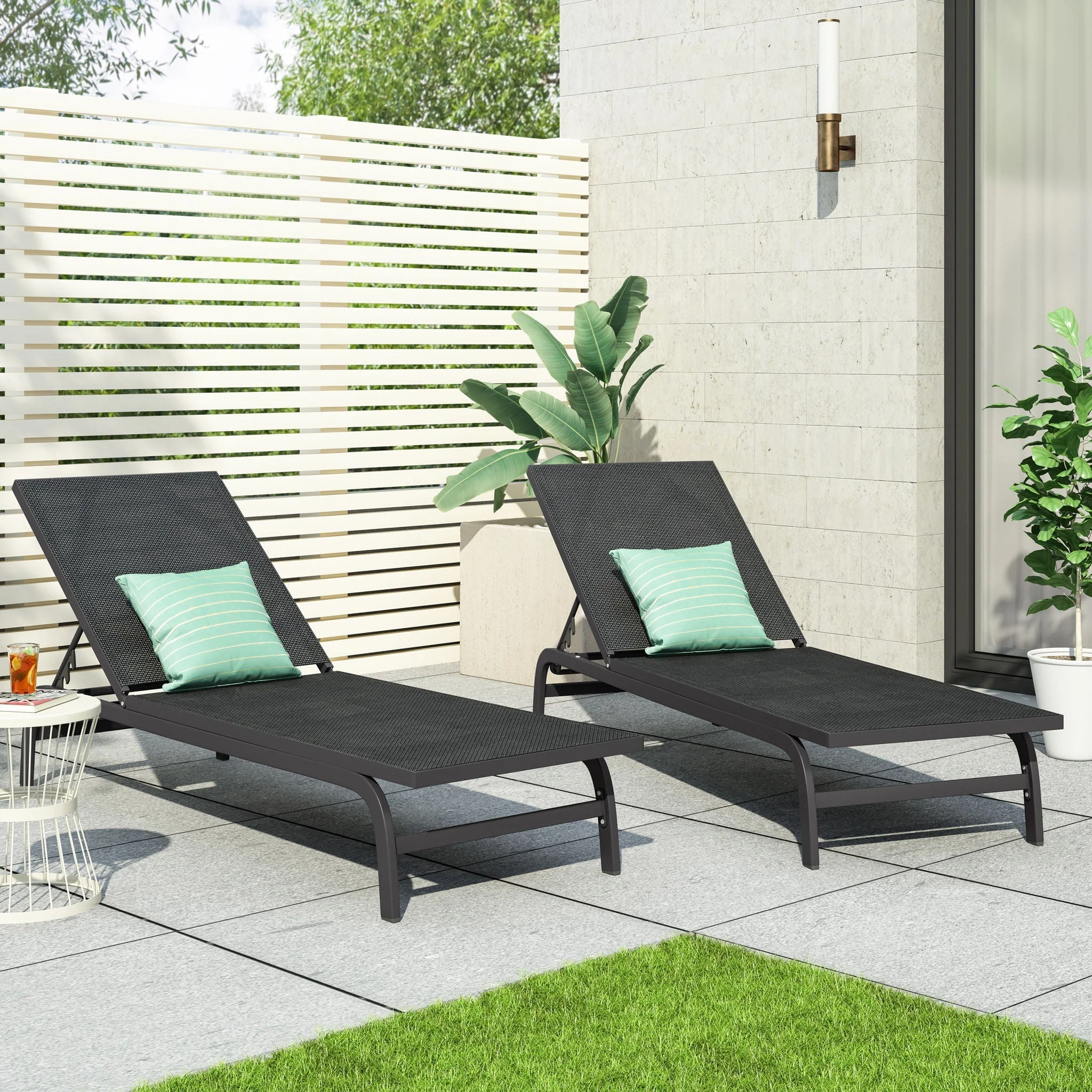 Finn - Contemporary Chaise Lounge For Outdoor Relaxation - Image 8