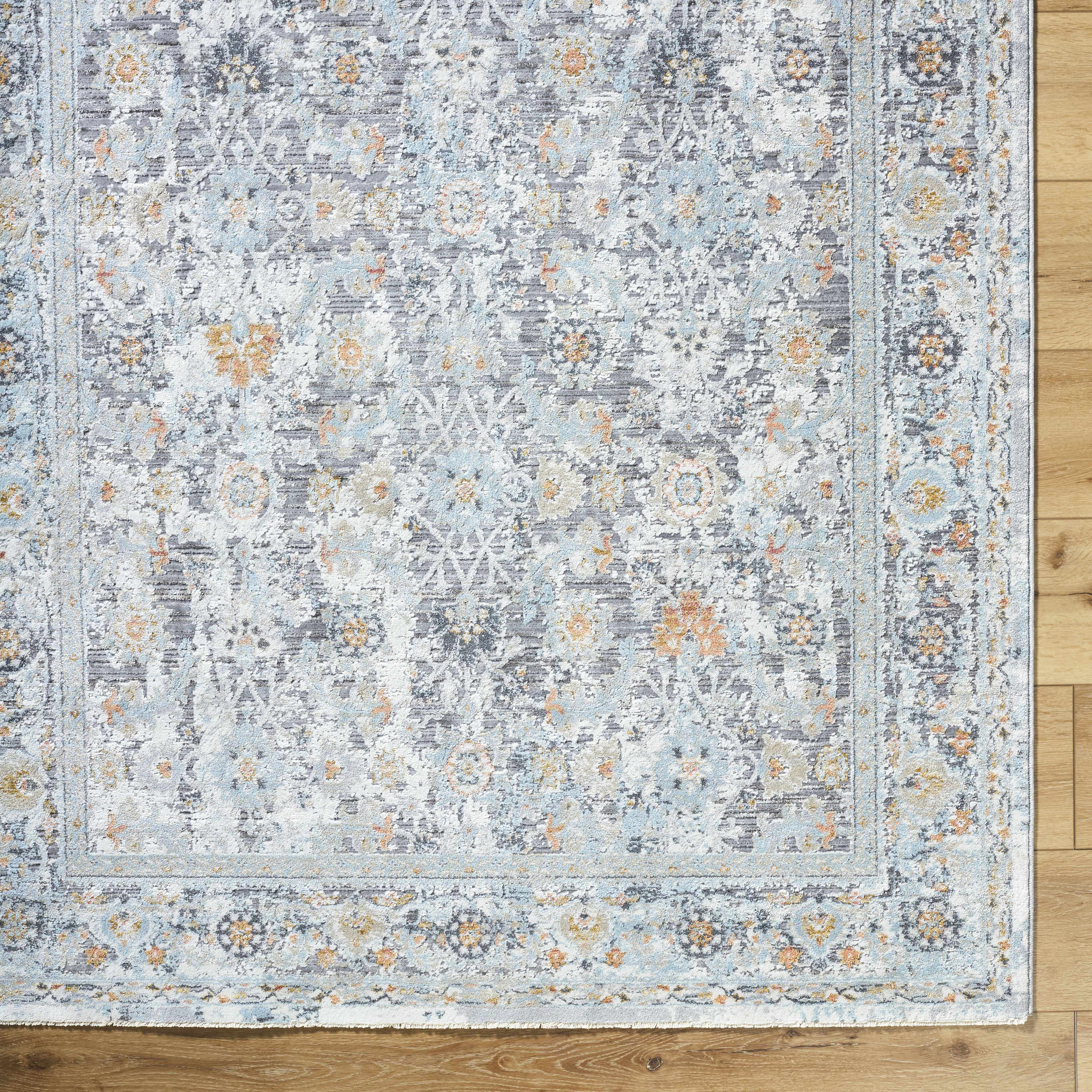 Finn Silver Blue Area Rug - Image 10
