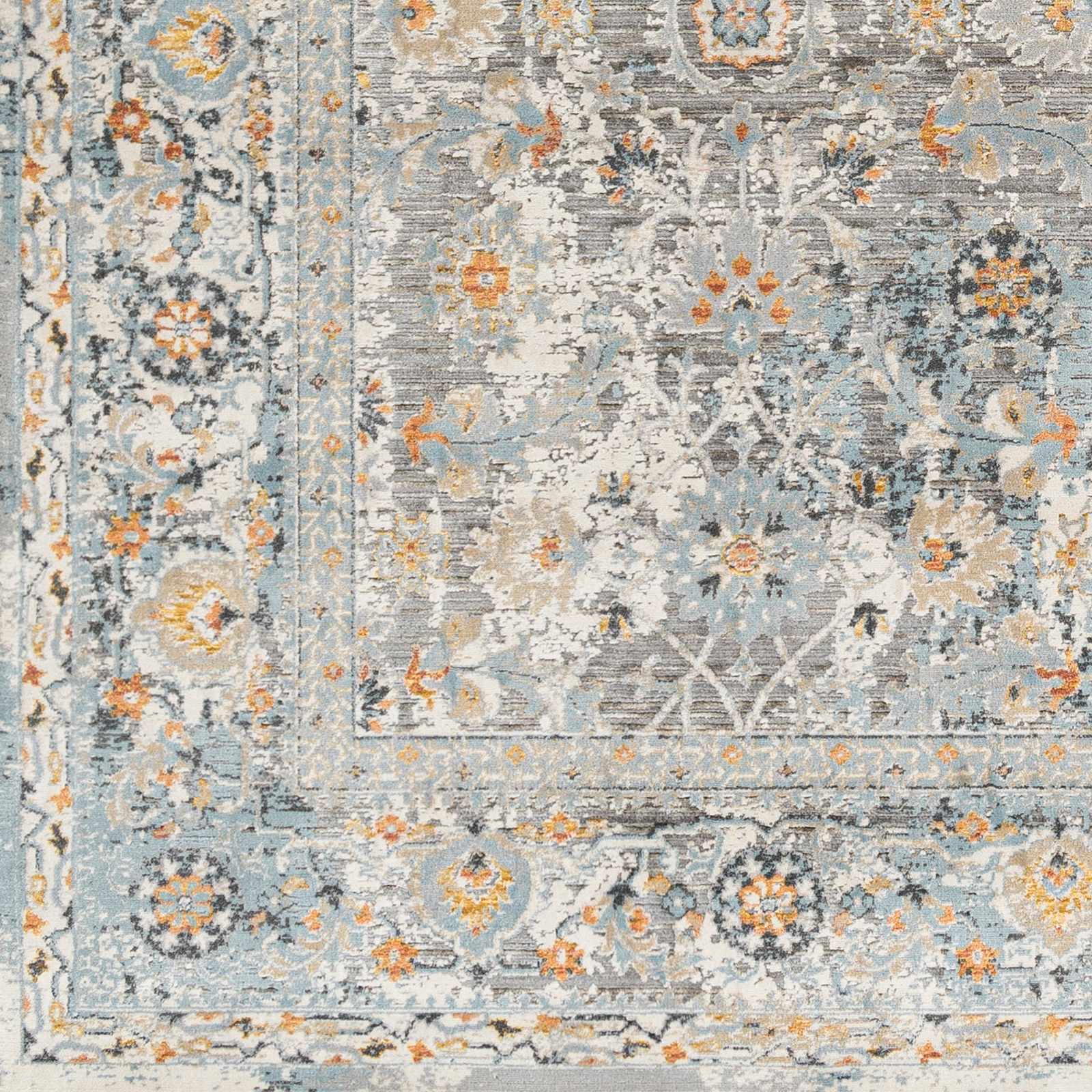 Finn Silver Blue Area Rug - Image 3