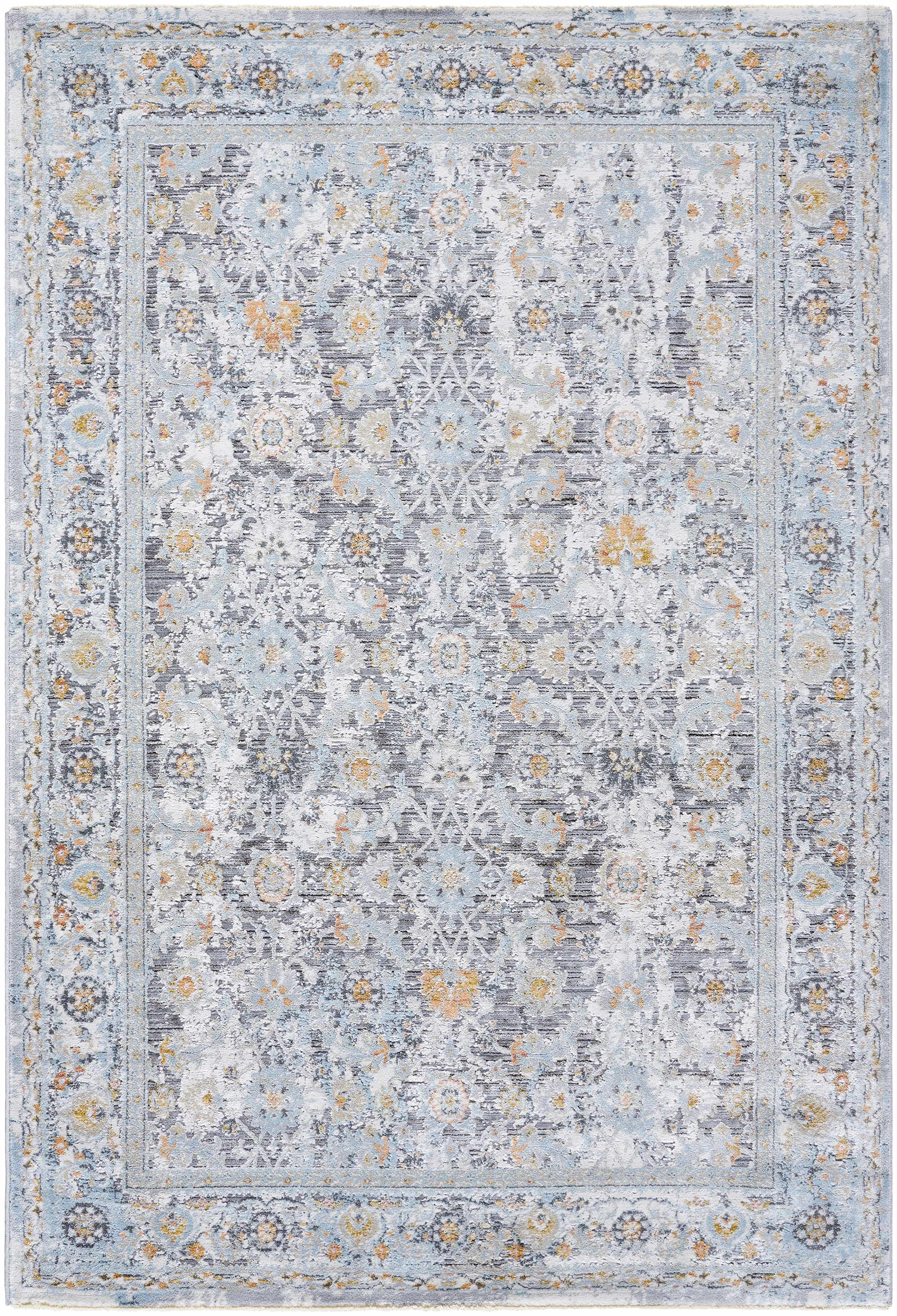 Finn Silver Blue Area Rug - Image 4