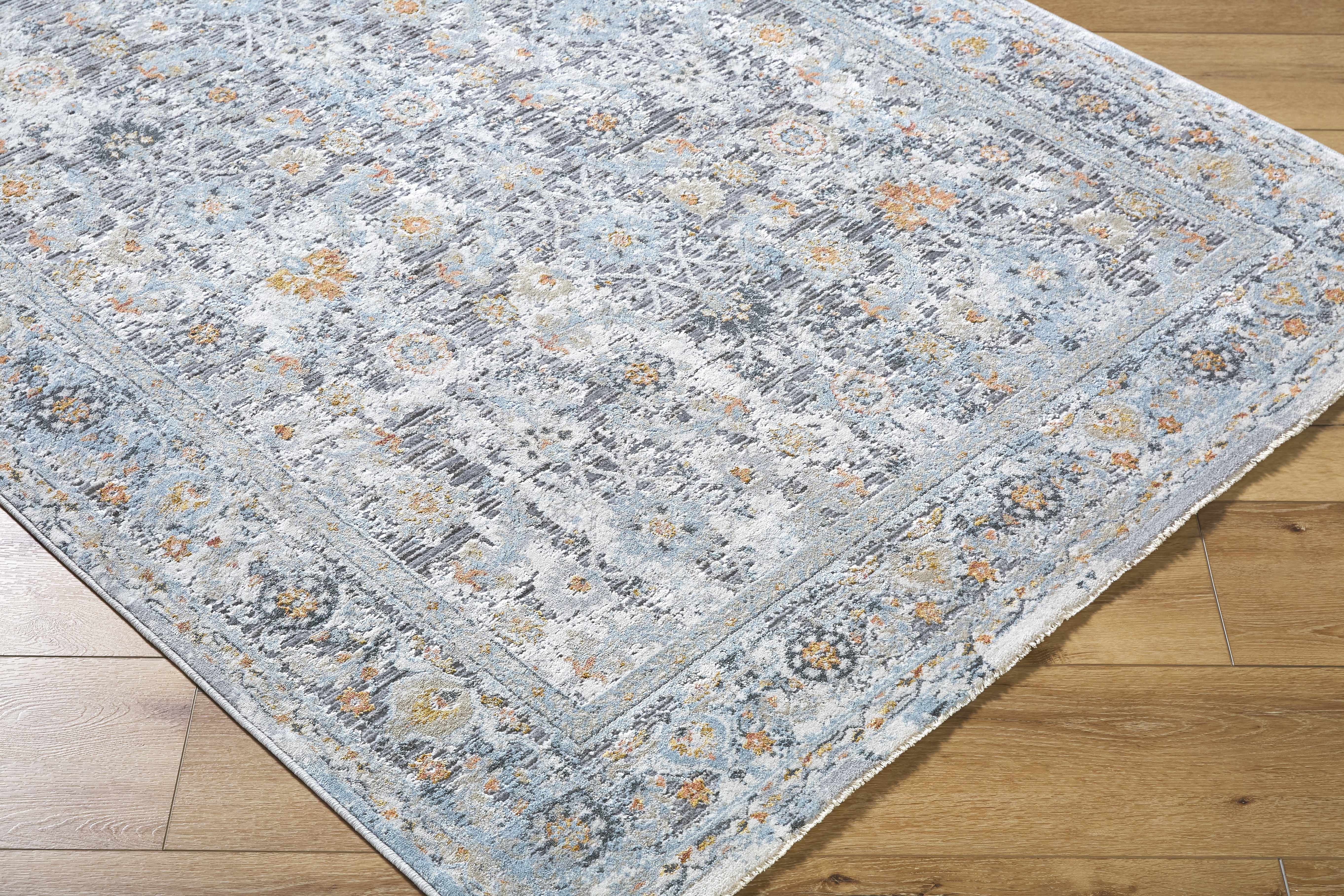 Finn Silver Blue Area Rug - Image 7