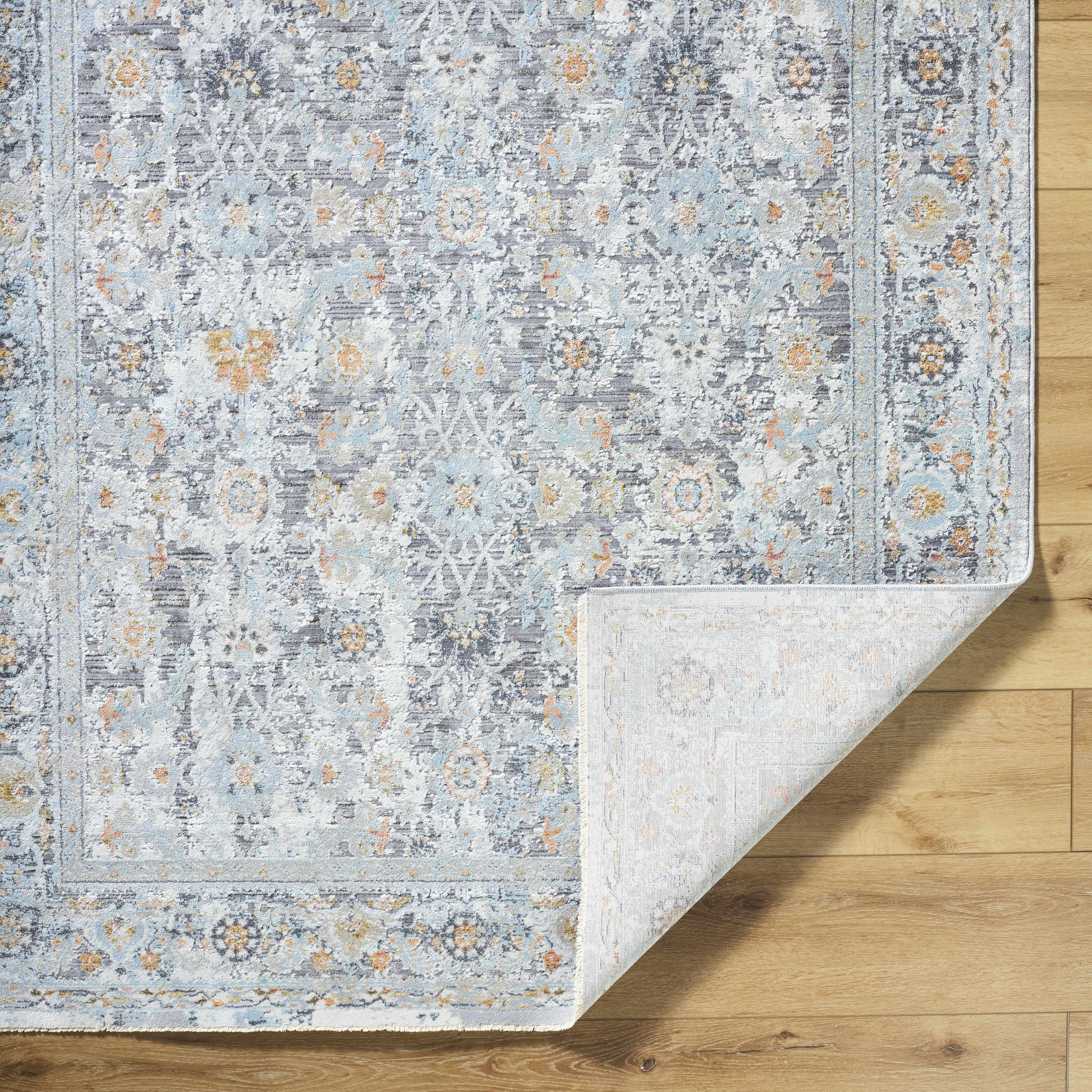 Finn Silver Blue Area Rug - Image 8