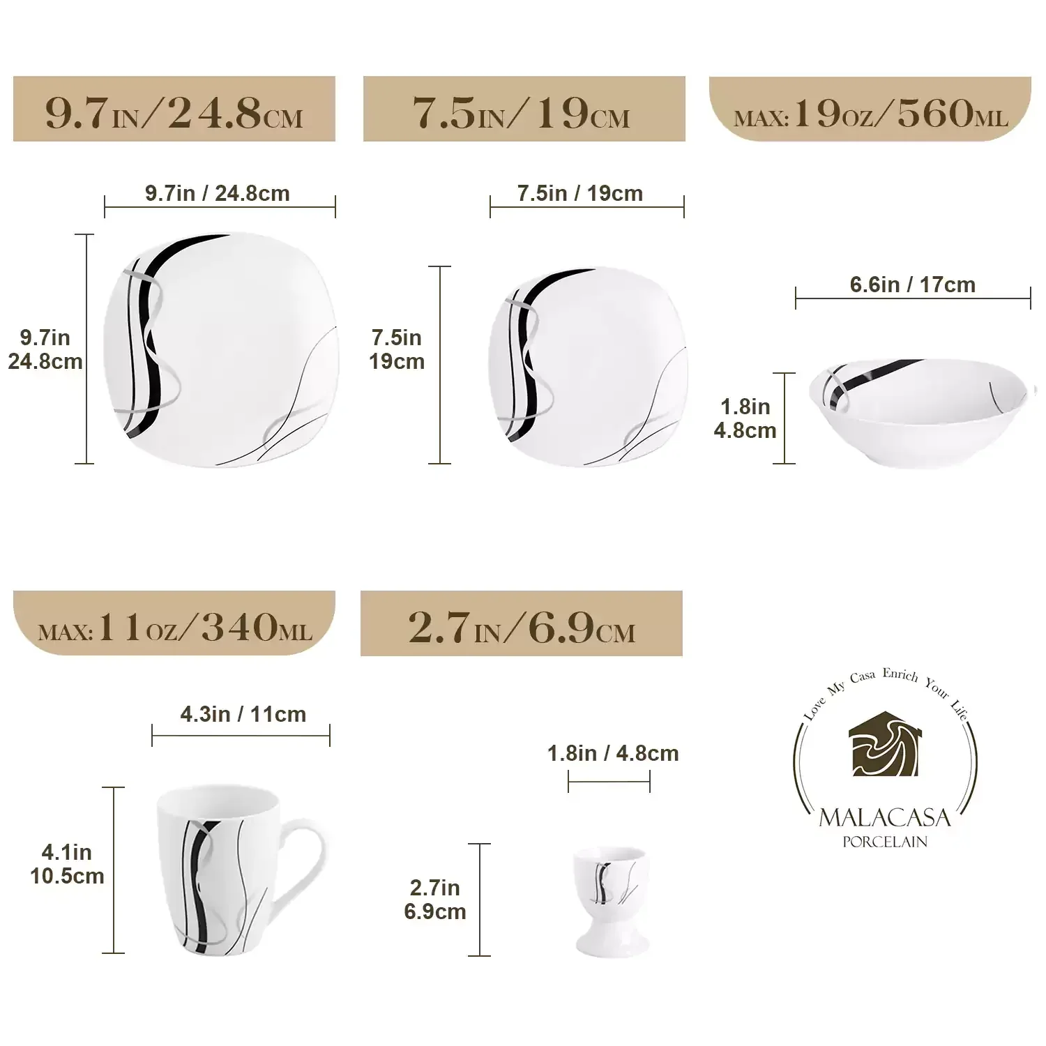 Fiona 20 Piece Dinnerware Set - Image 7