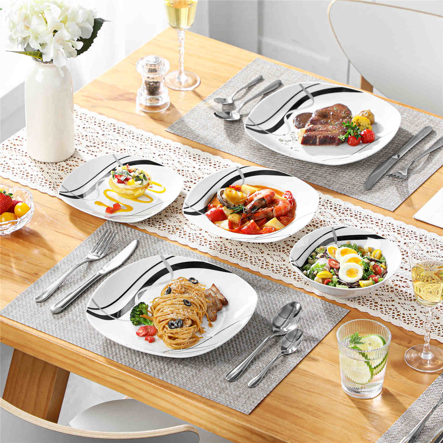 Fiona 24 Piece Dinnerware Set - Image 2