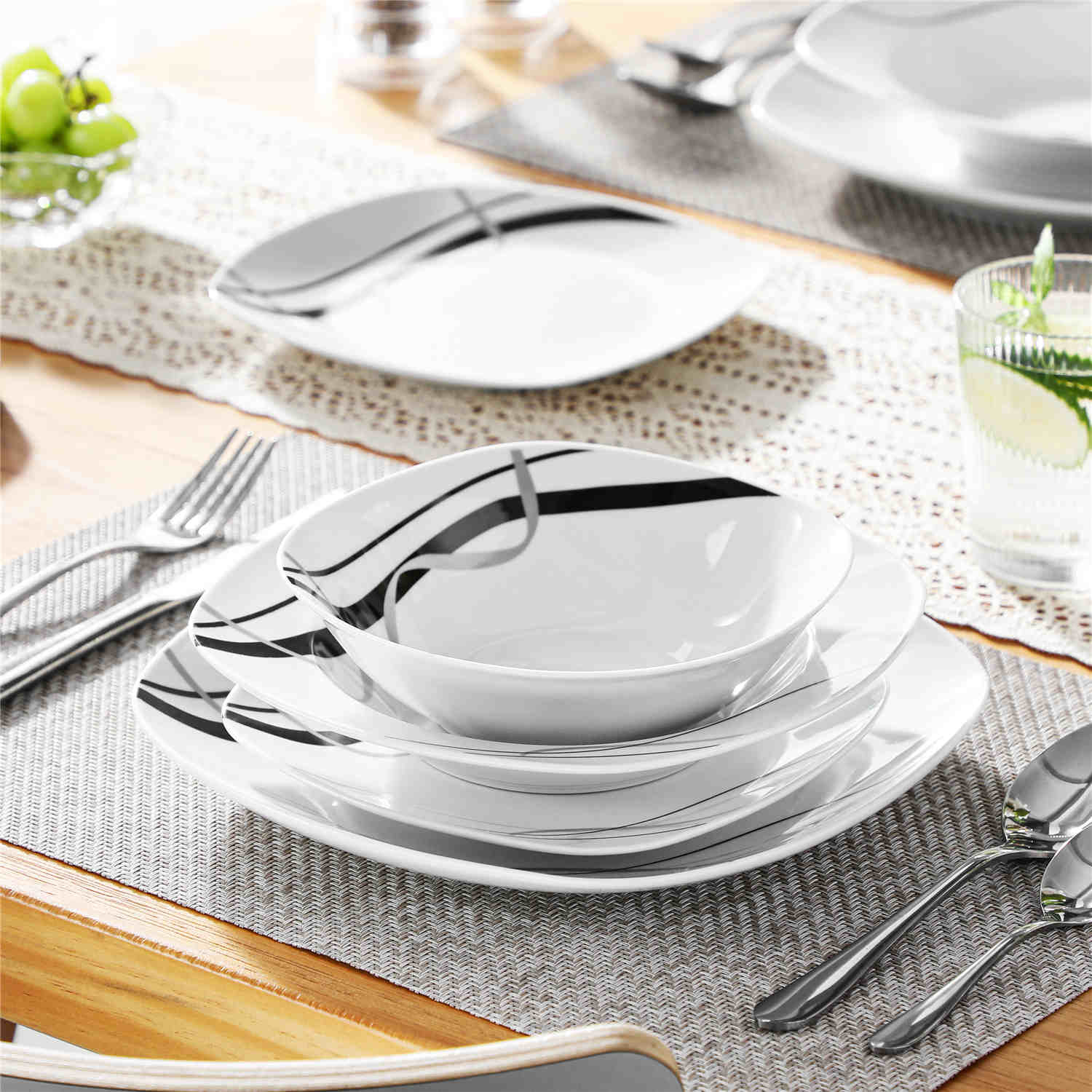 Fiona 24 Piece Dinnerware Set - Image 3