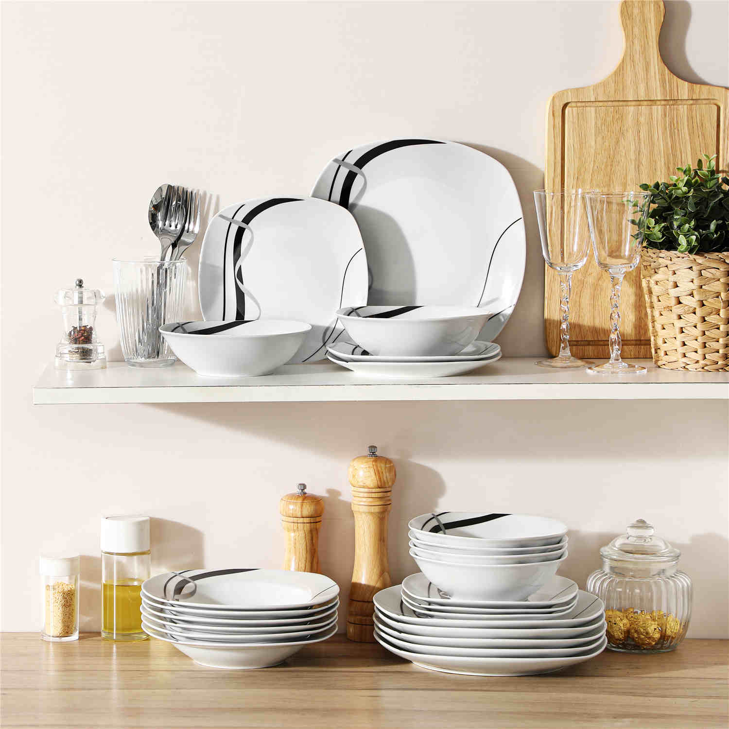 Fiona 24 Piece Dinnerware Set - Image 6