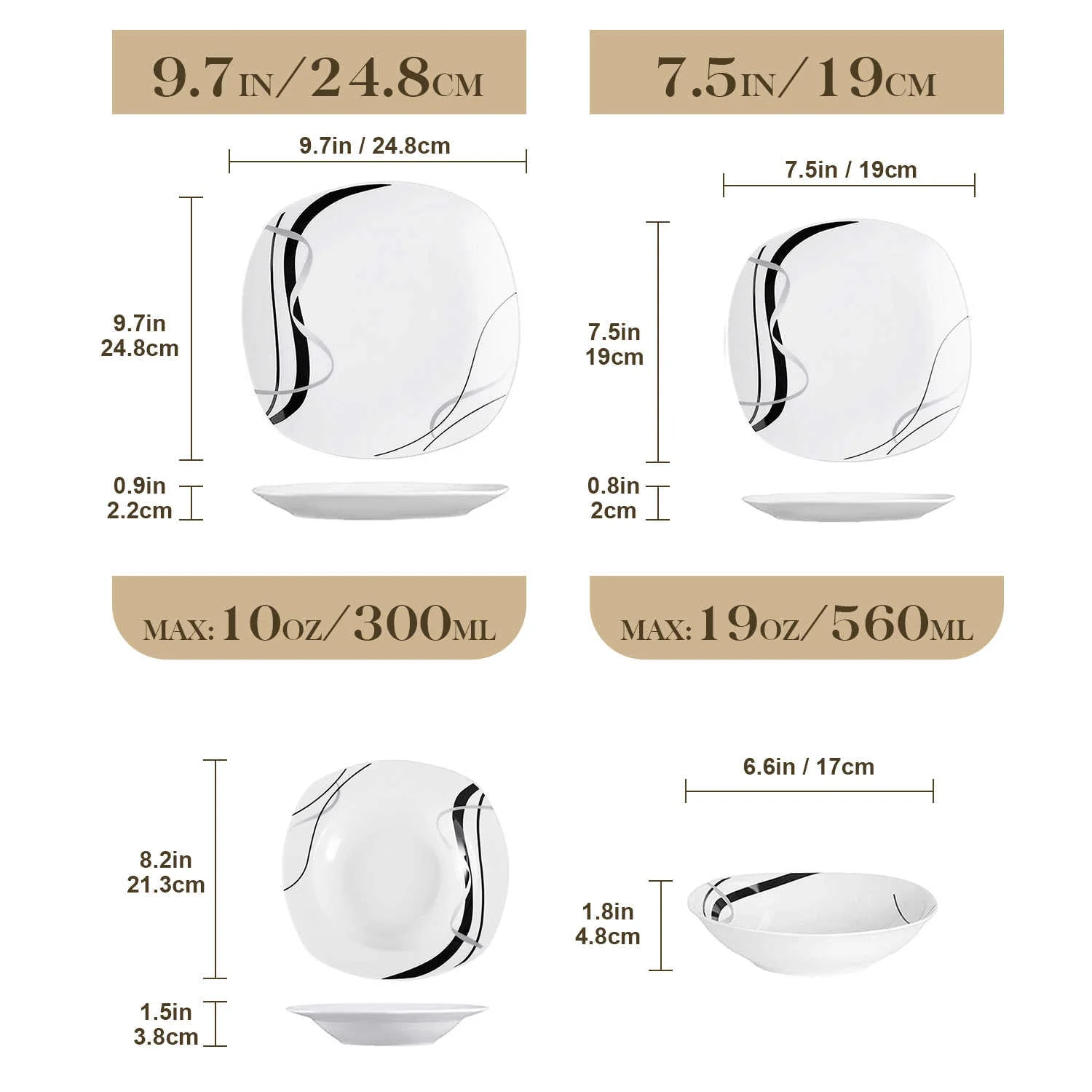 Fiona 24 Piece Dinnerware Set - Image 7