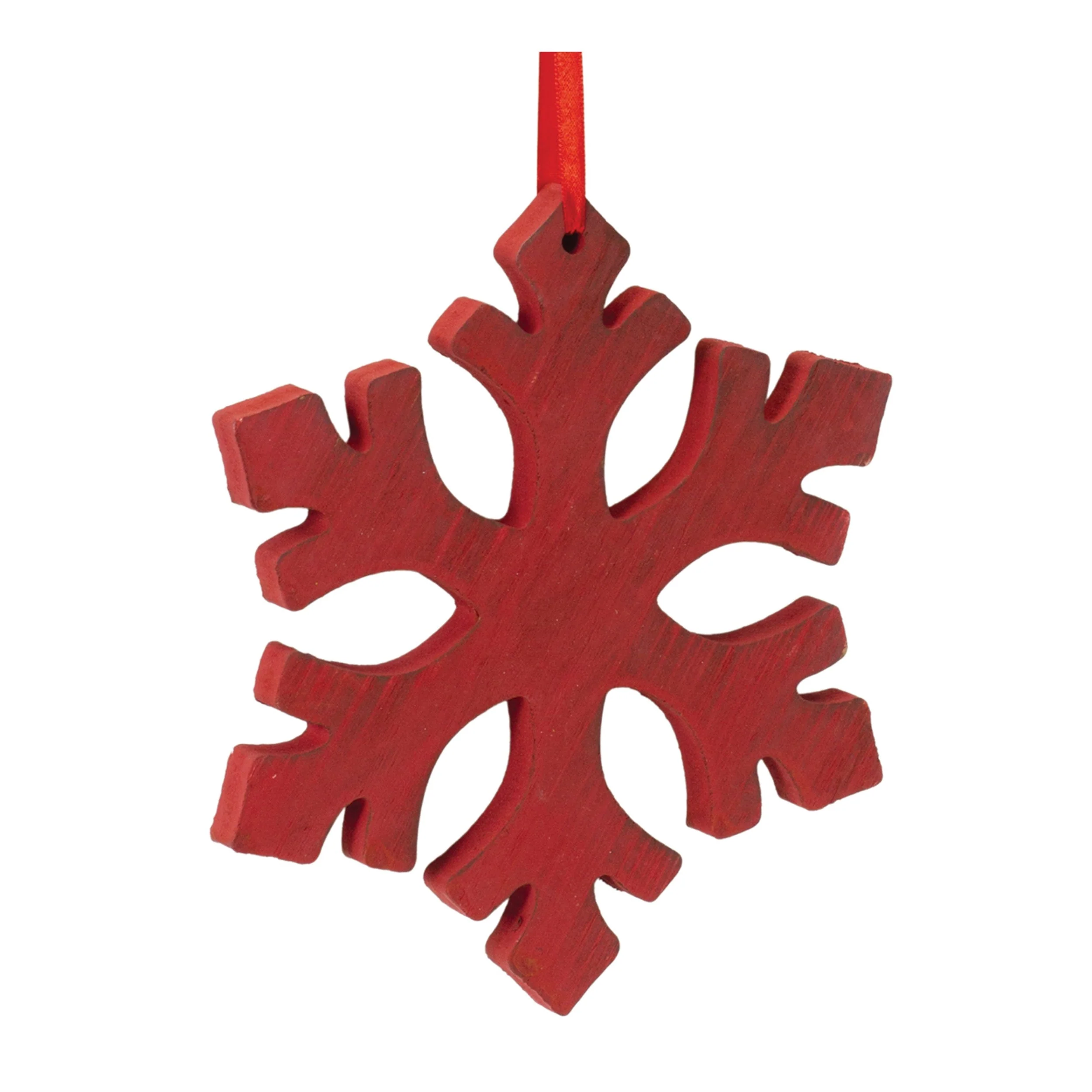 Fir Wood Snowflake Ornament (Set of 12) - Image 3