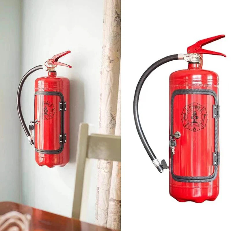 Fire Extinguisher Wine Bottle Holder Decorative Whiskey Champagne Bottle Stand - Image 6