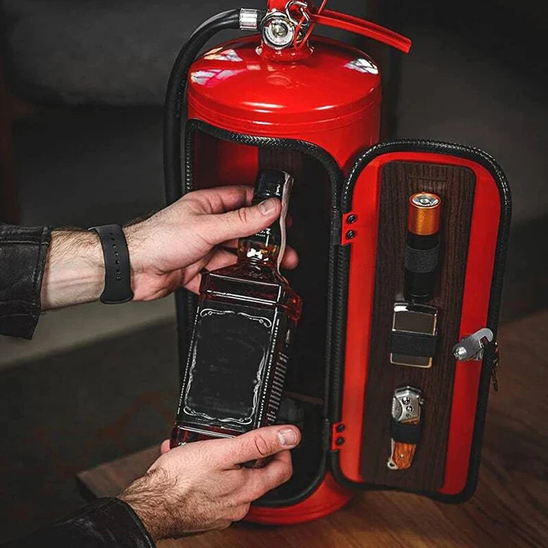 Fire Extinguisher Wine Bottle Holder Decorative Whiskey Champagne Bottle Stand - Image 8