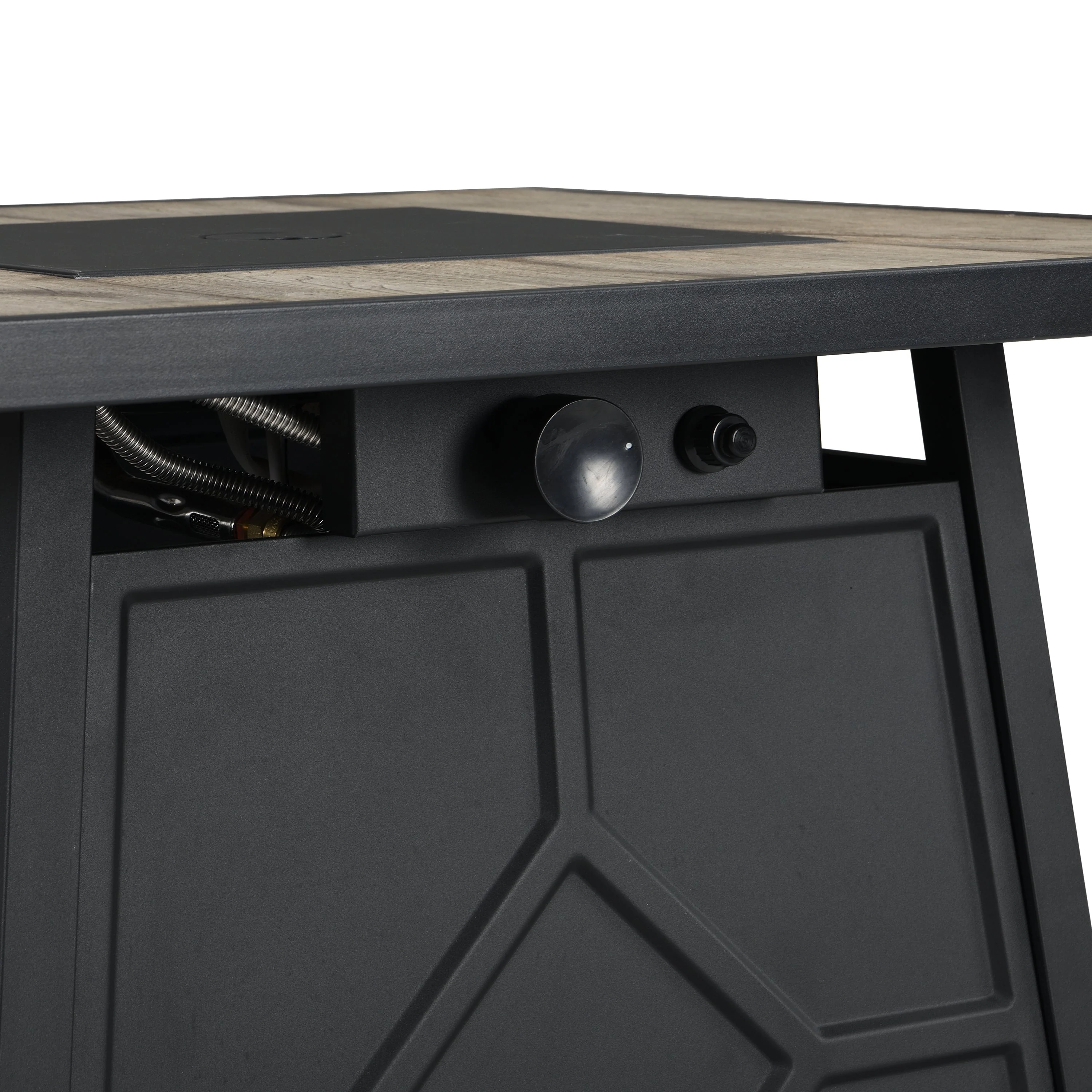 Fire Pit Table 28-Inch Square 40,000 BTU Propane Gas with Waterproof Cover - Image 2