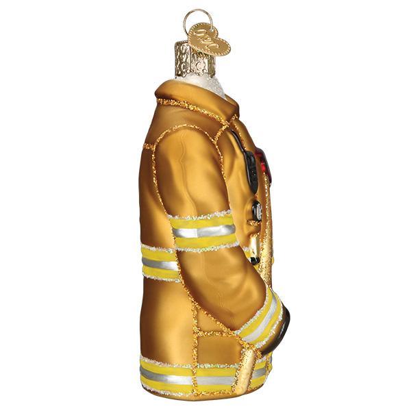 Firefighter's Coat Ornament by Old World Christmas - Image 3