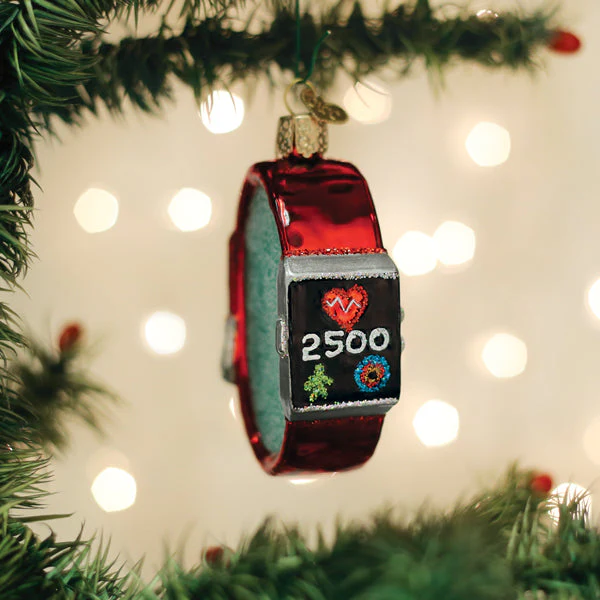 Fitness Watch Christmas Ornament