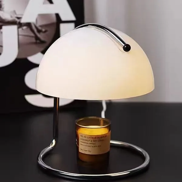 Flameless Candle Warmer Lamp Nordic Glass Dimmable Aromatherapy Table Light - Image 3