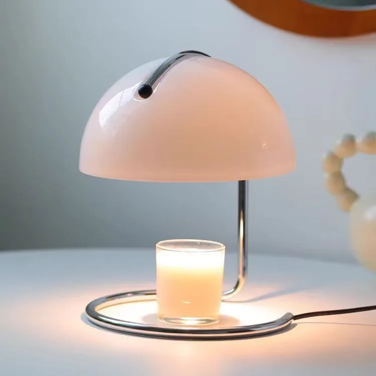 Flameless Candle Warmer Lamp Nordic Glass Dimmable Aromatherapy Table Light - Image 4