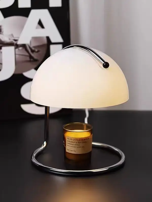 Flameless Candle Warmer Lamp Nordic Glass Dimmable Aromatherapy Table Light - Image 6