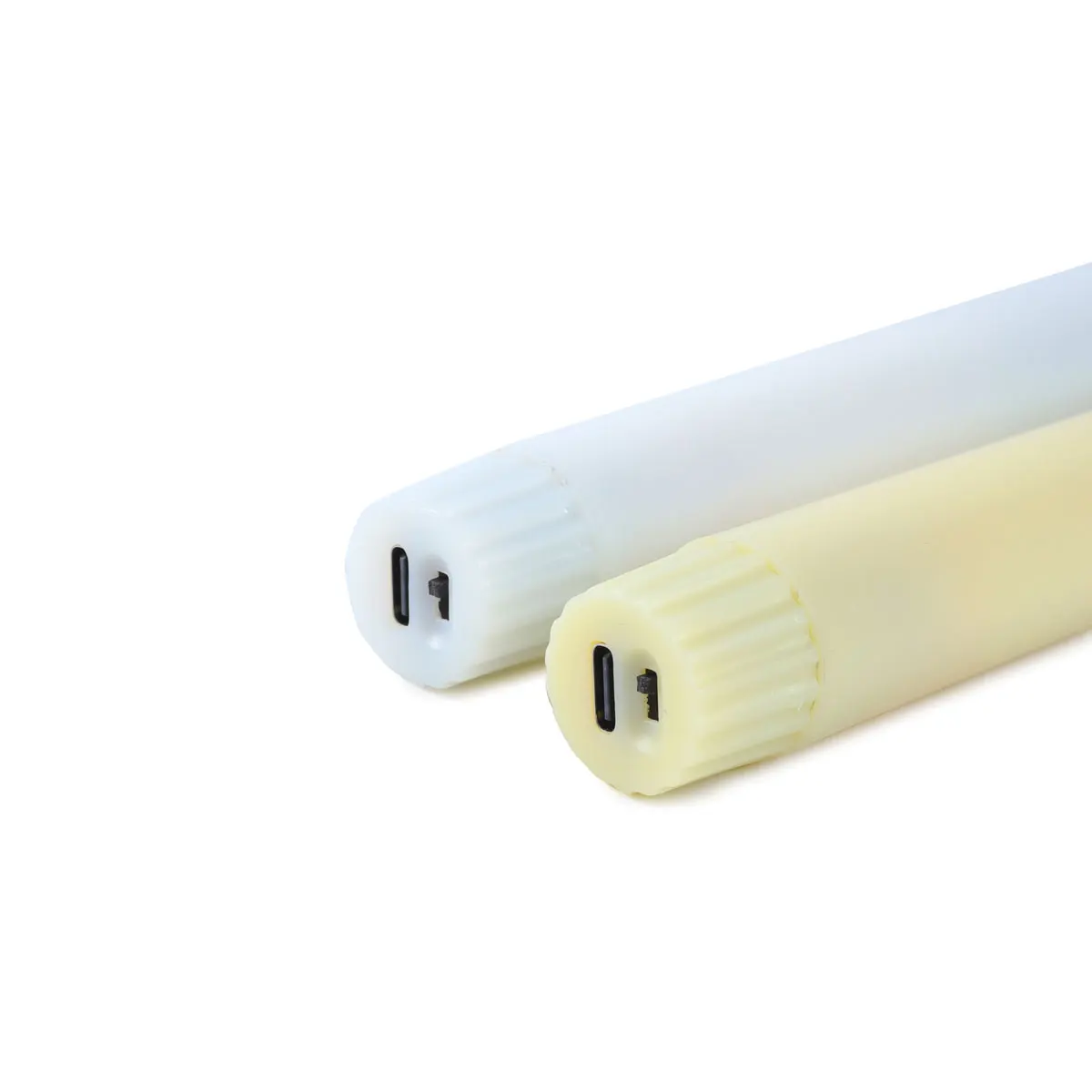 Flameless LED Taper Candles Remote USB Rechargeable Warm White 10 Inch Set - Image 2