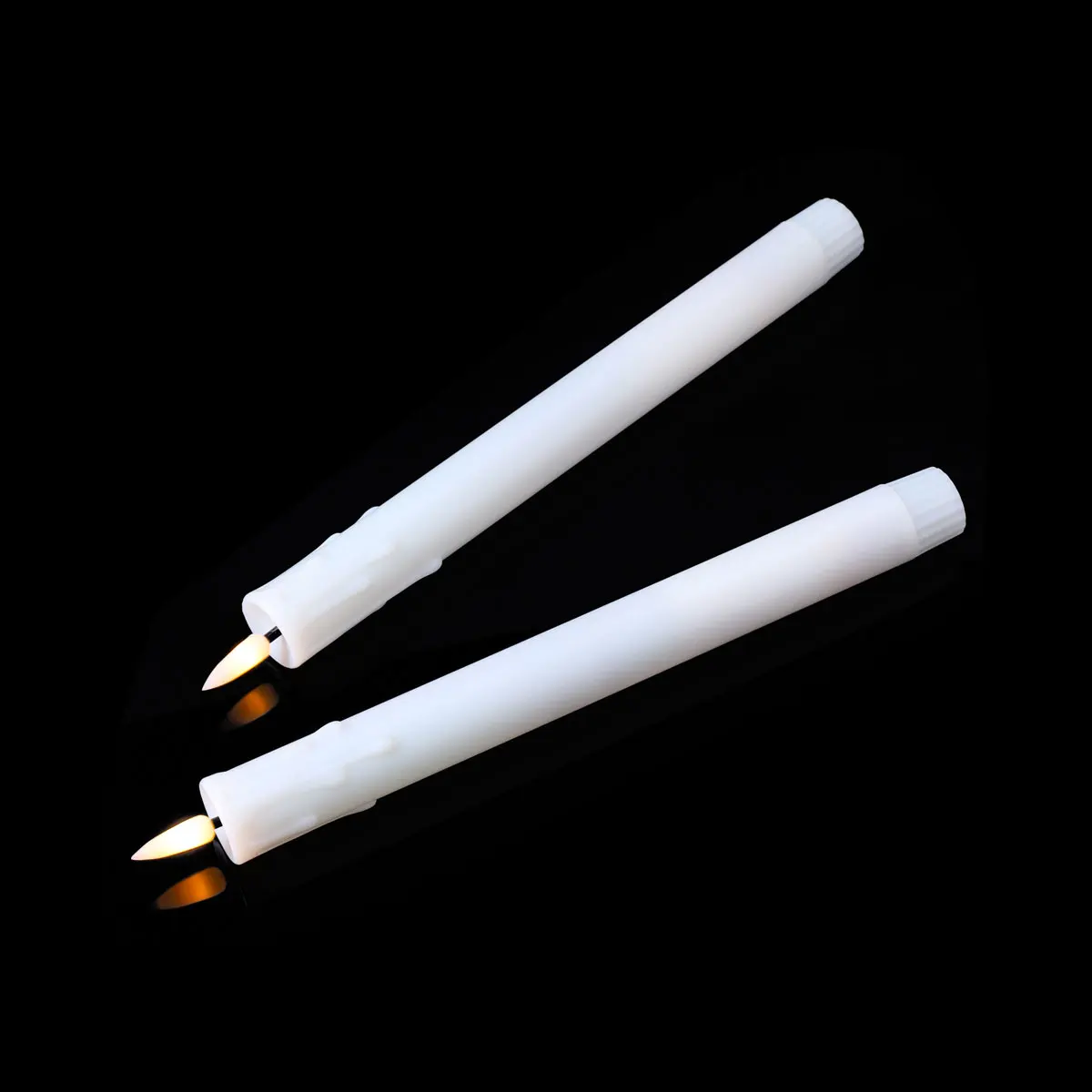Flameless LED Taper Candles Remote USB Rechargeable Warm White 10 Inch Set - Image 4
