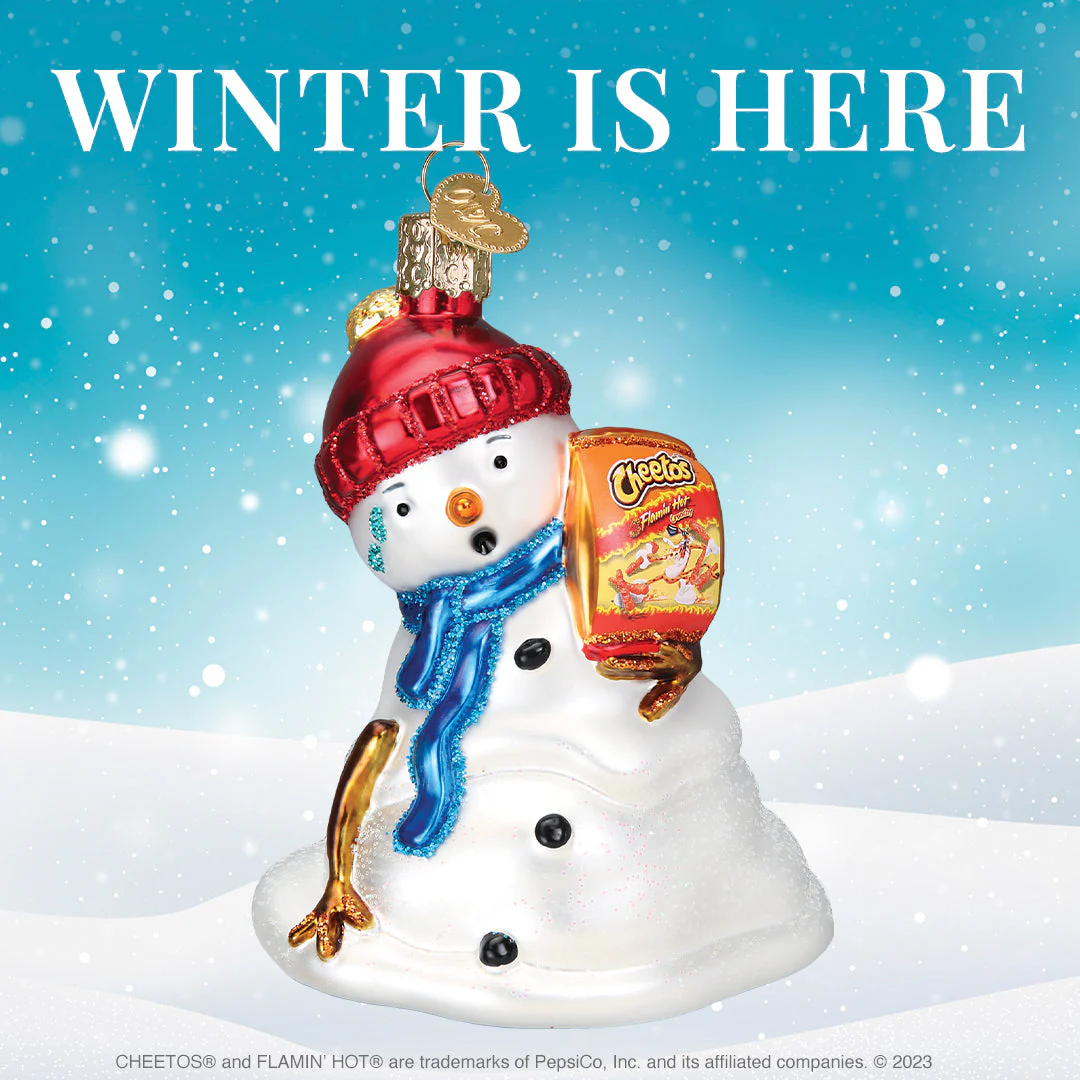 Flamin' Hot Cheetos Snowman Ornament - Image 6
